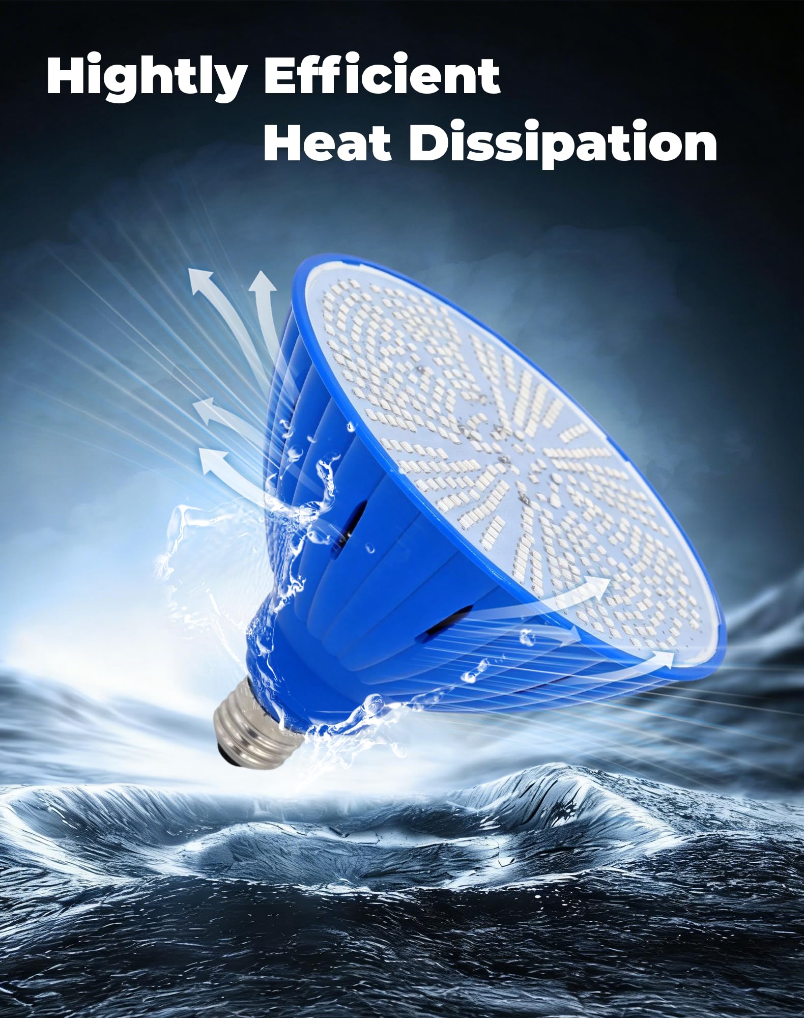 Tandanic bulb held in hand to show size and simple screw-in installation