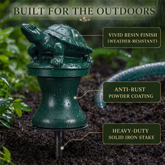 Tandefio resin turtle topper detail highlighting decorative charm and longevity