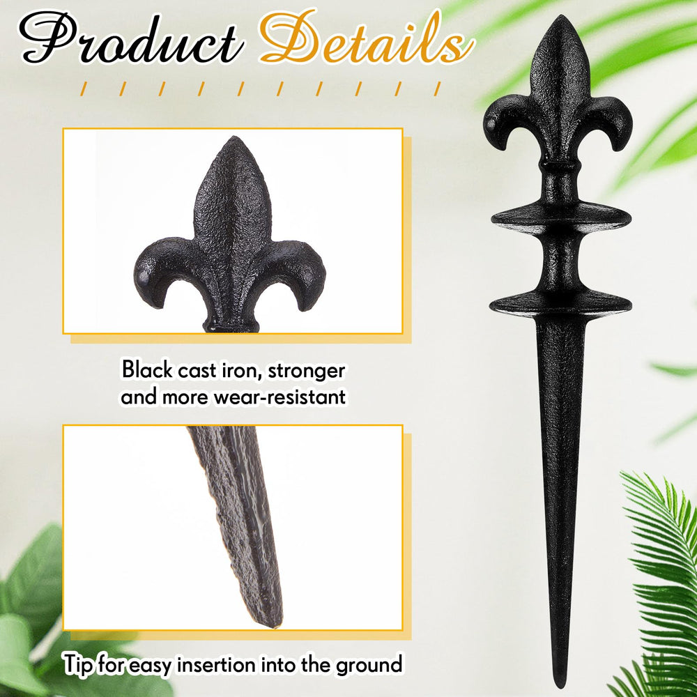 Tandefio close-up of Fleur de Lis detail highlighting finish and weather resistance