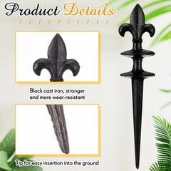 Tandefio close-up of Fleur de Lis detail highlighting finish and weather resistance