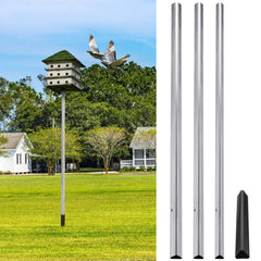 Tandefio front view of pole and socket showing quick setup benefit