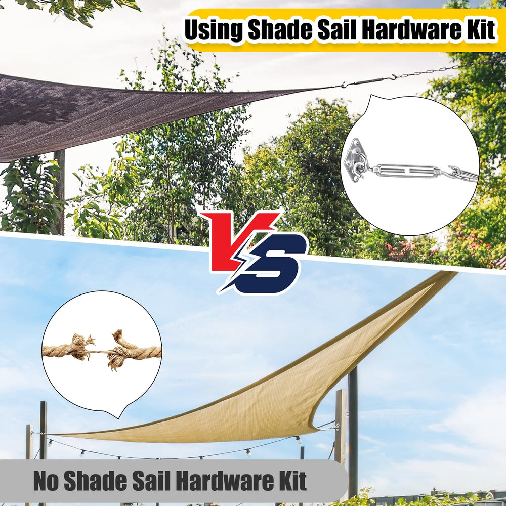 Tandefio installed shade sail on patio showing cooling outdoor comfort