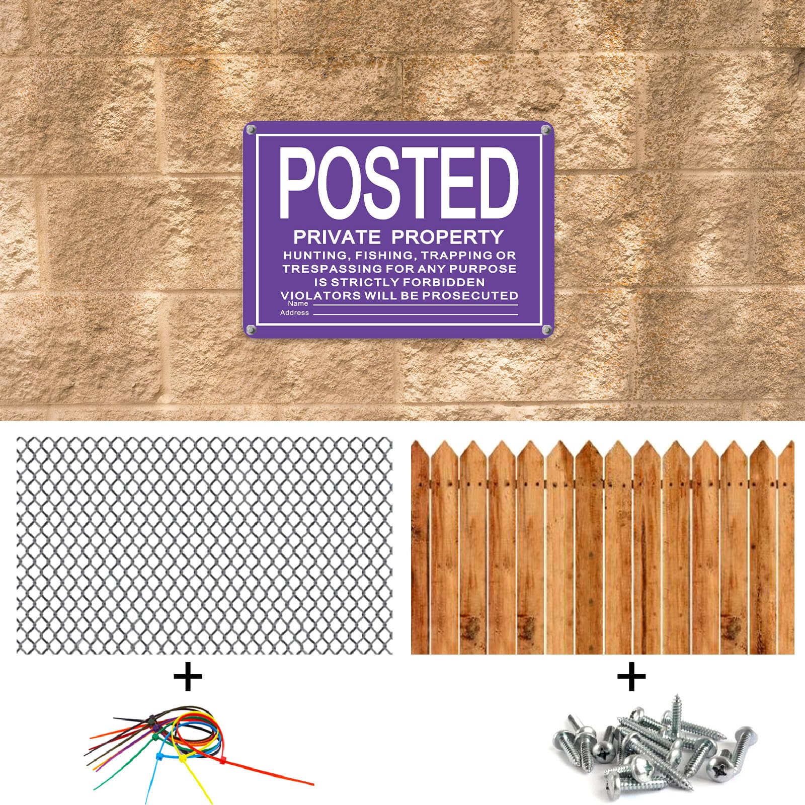 Tandefio sign at a property entrance showing professional boundary marking