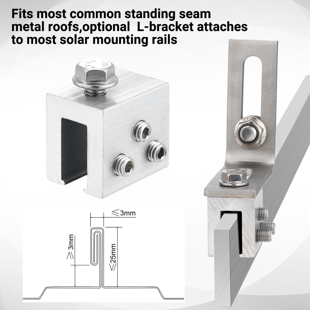 Tandefio clamp beside a ruler showing 27x35 mm size for accurate fitment
