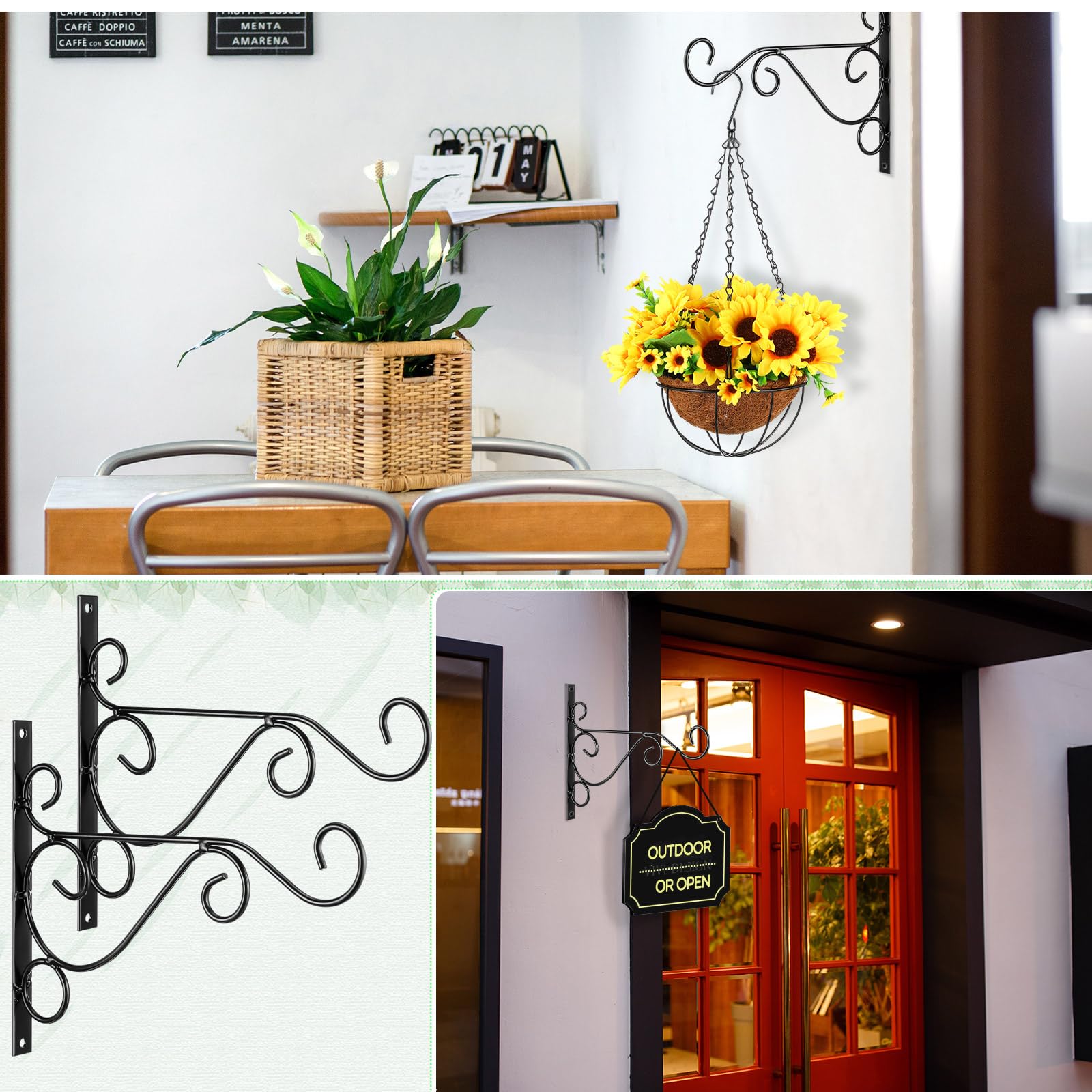 Tandefio included screws and anchors laid out showing ready-to-install hardware benefit
