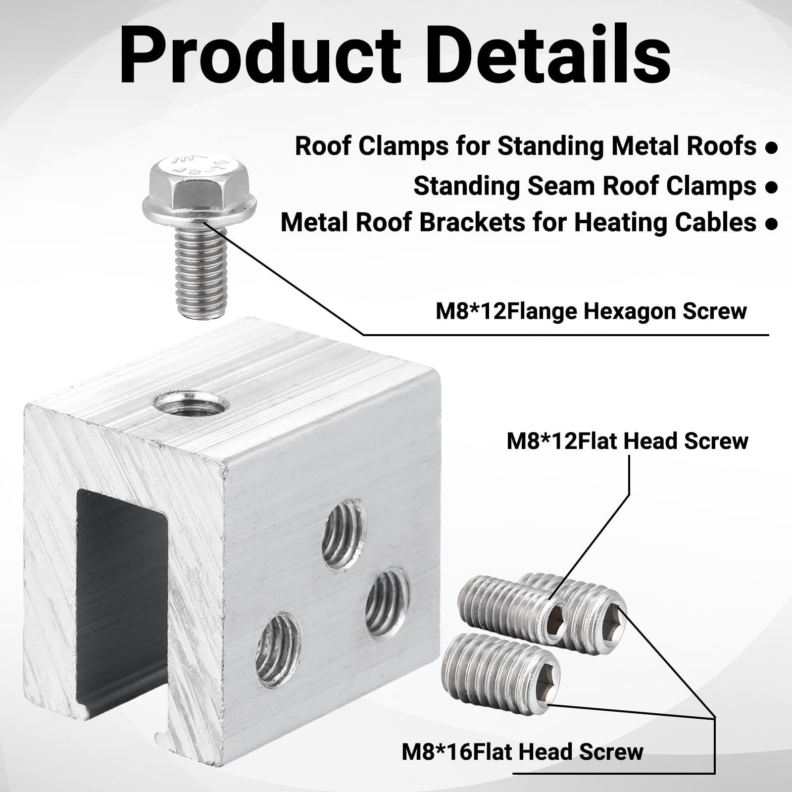 Tandefio screws and hardware laid out illustrating included fasteners for secure fit