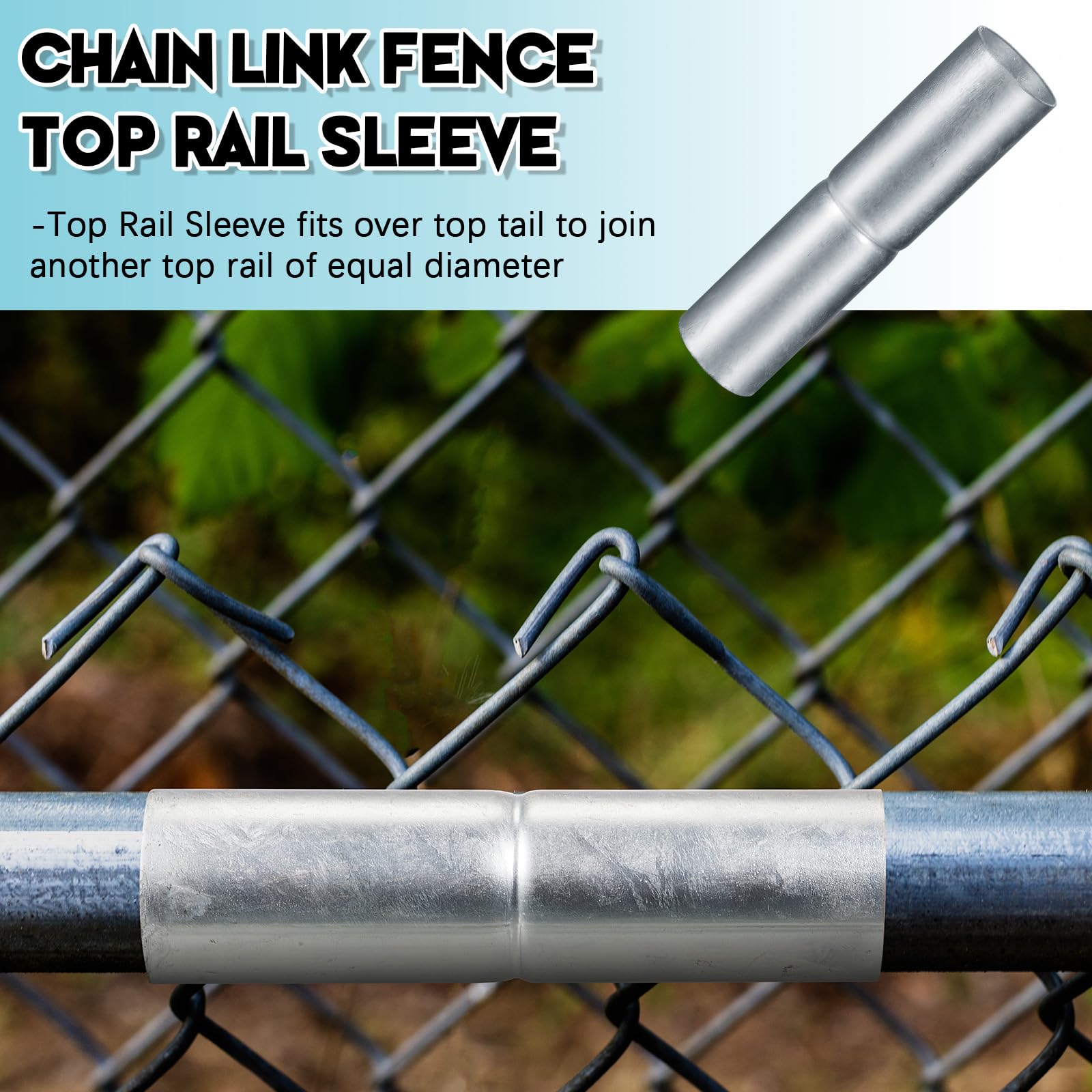 Tandefio sleeve joining two top rails demonstrating fast repair and restored stability