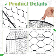 Tandefio top view open mesh detail allowing sun and rain to benefit plants