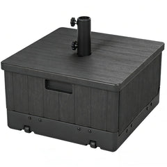 T&Jero front view of umbrella base planter showing stable design and outdoor durability