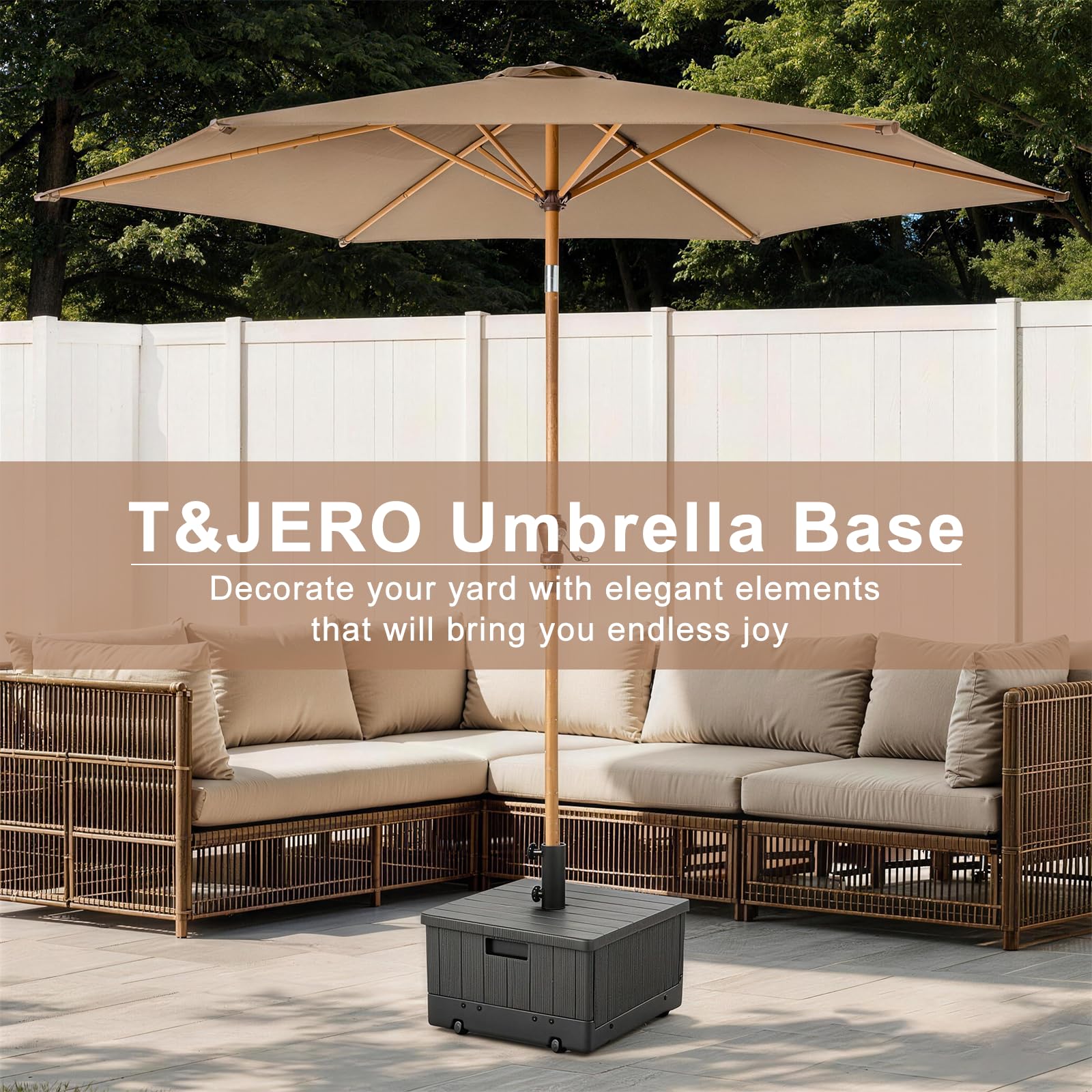 T&Jero top view with removable lid used as a square tabletop for drinks