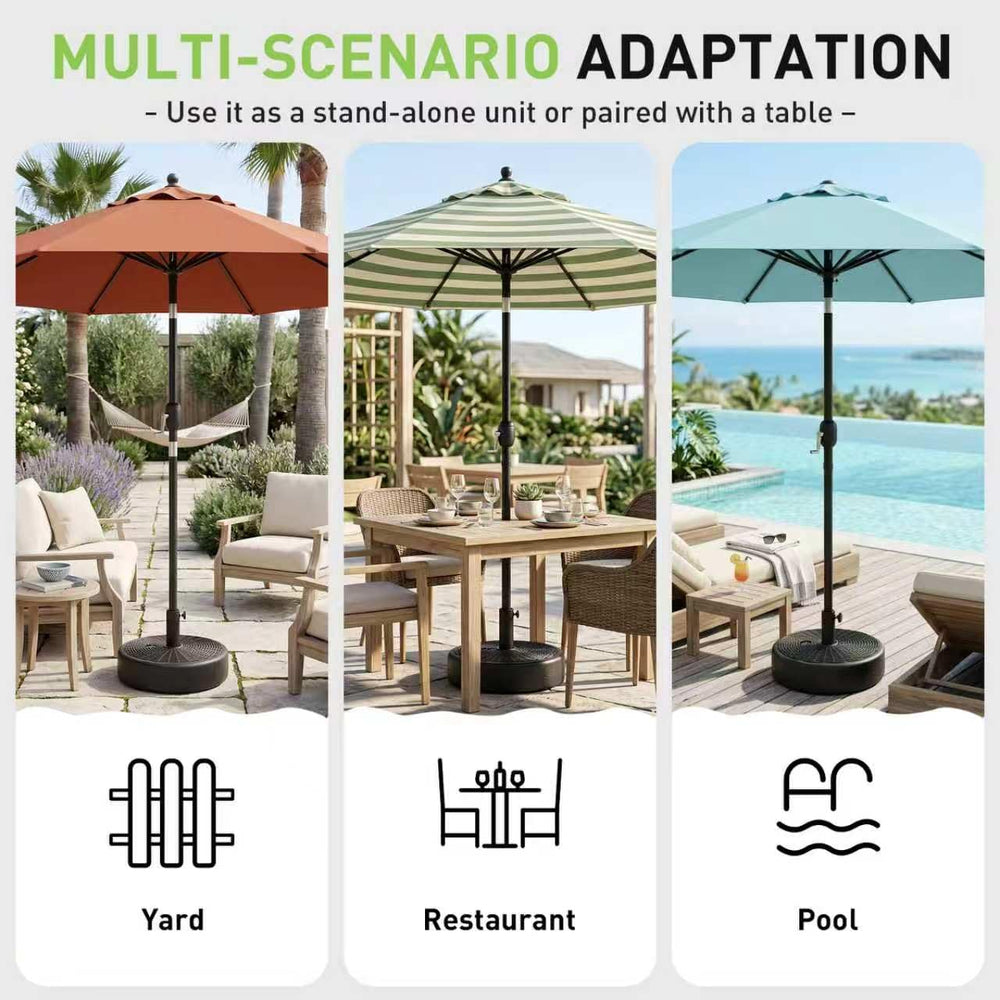 T&Jero umbrella mounted in use on patio showing reliable support and shade stability