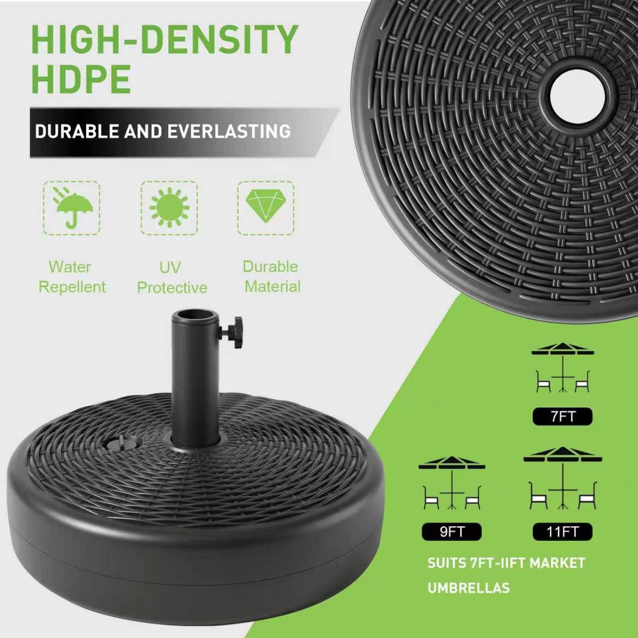T&Jero close-up of wicker-pattern HDPE highlighting weather-resistant finish and durability