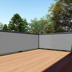 TANG front view balcony screen installed providing instant privacy