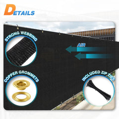 TANG reinforced corner with triple grommets showing strength and weatherproof fastening benefit