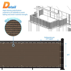 TANG mounted on balcony railing demonstrating easy install and improved privacy