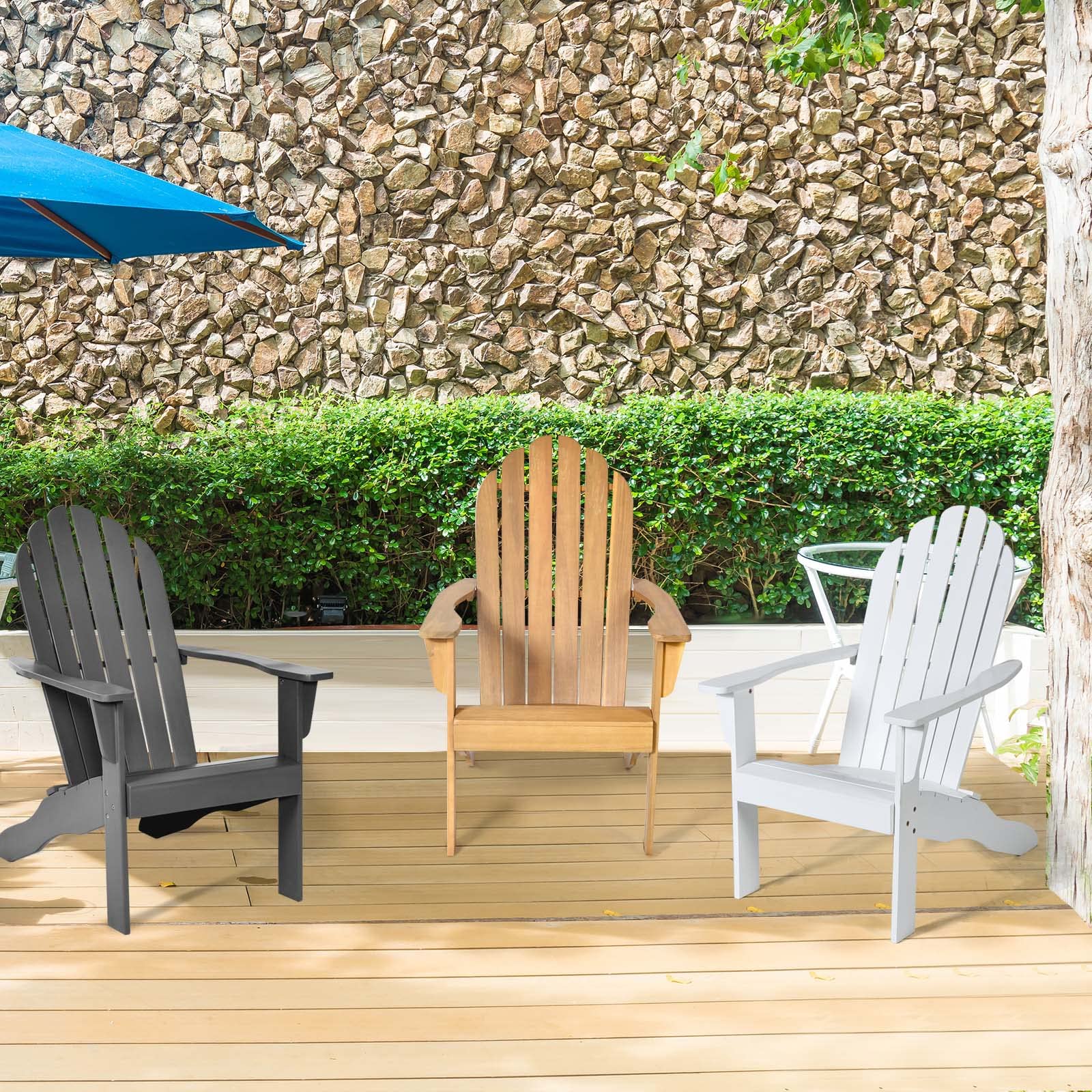 Tangkula natural wood color swatch showing grain and finish