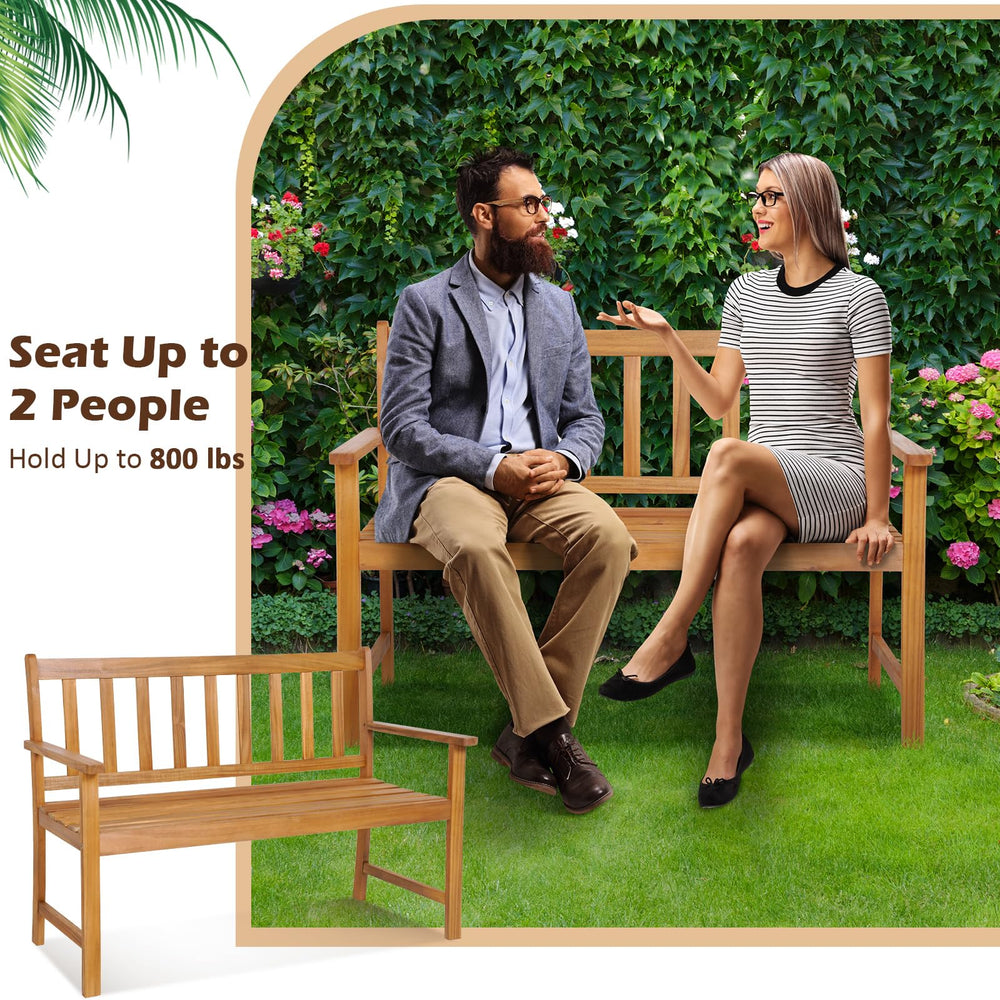 Tangkula package contents with assembled bench and included tools for easy setup