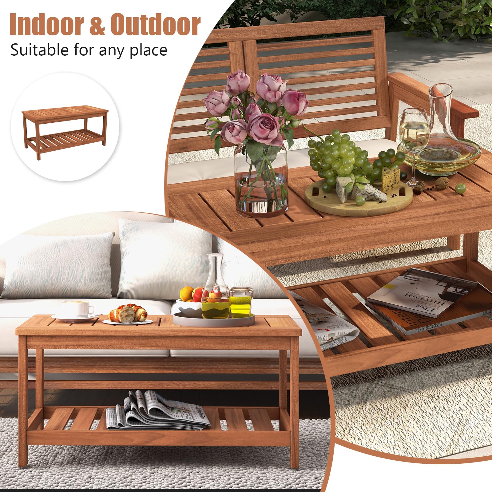 Tangkula balcony arrangement showing compact fit and space-saving advantage