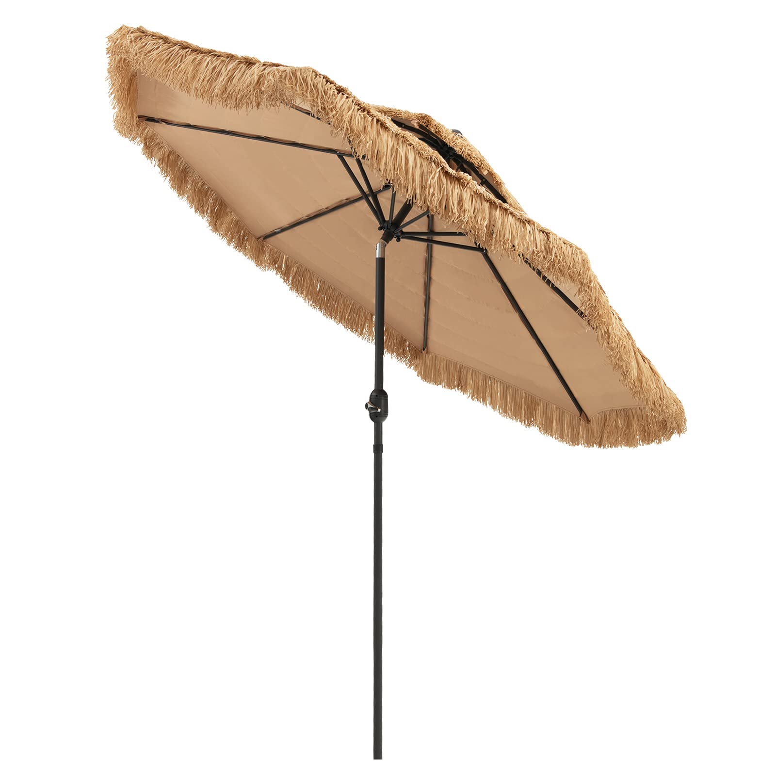 Tangkula umbrella in beach setting adding tropical ambiance to outdoor space