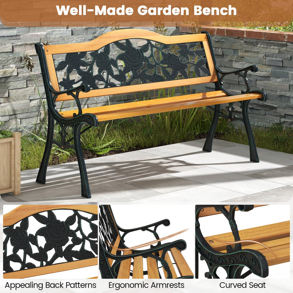 Tangkula bench with people seated demonstrating seating capacity benefit