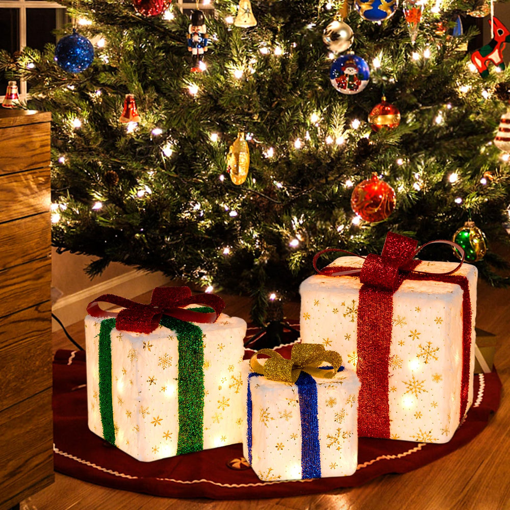 tangkula colorful bow and ribbon close-up adding visual holiday charm