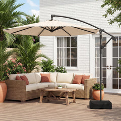 Tangkula canopy fabric close-up showing texture and fade-resistant protection