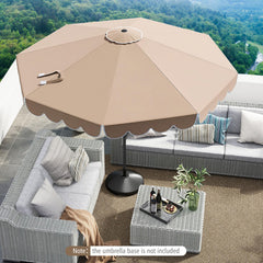 Tangkula canopy close-up showing durable fabric texture and sun protection