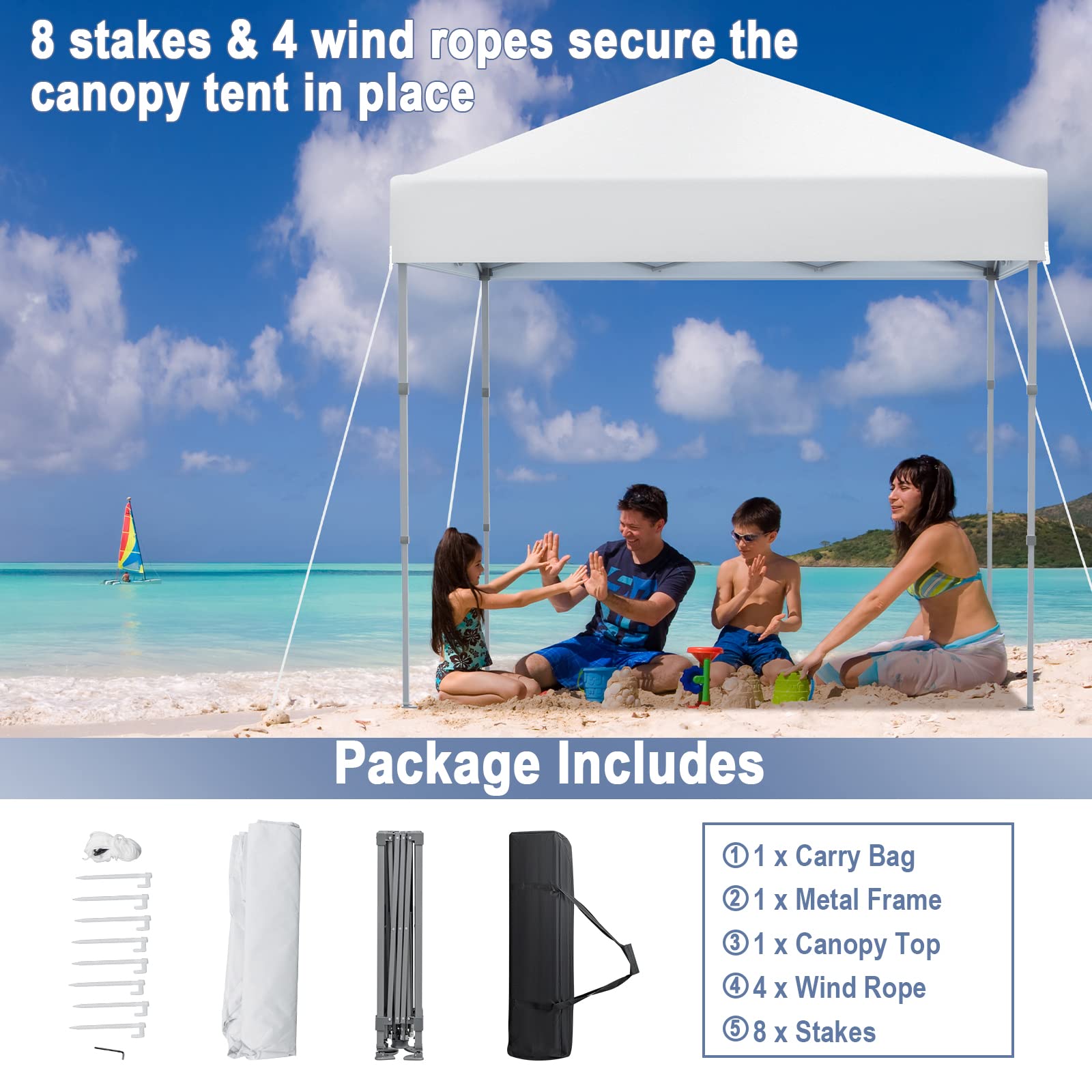 Tangkula folded in carry bag for compact transport convenience