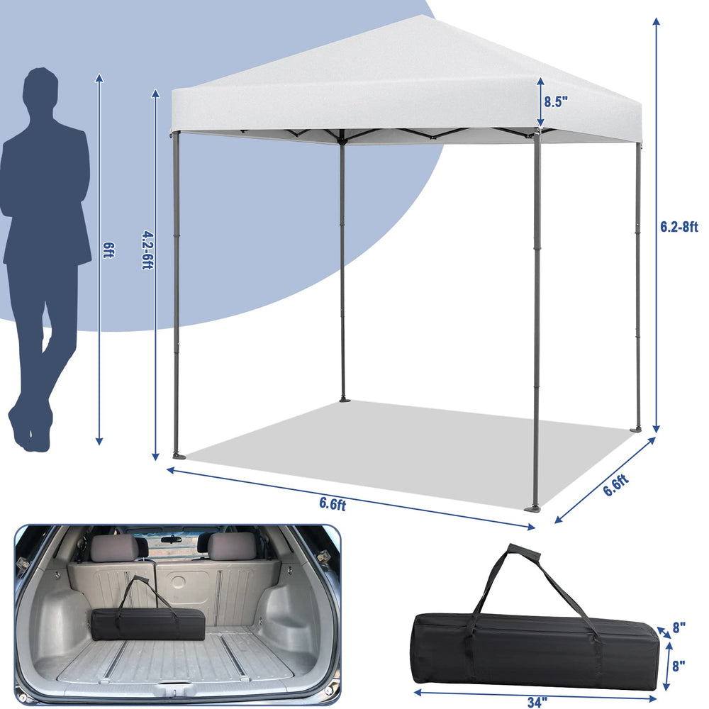 Tangkula canopy with person showing size and practical coverage