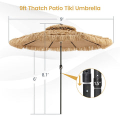 Tangkula center pole with solar panel and light for hands-free power