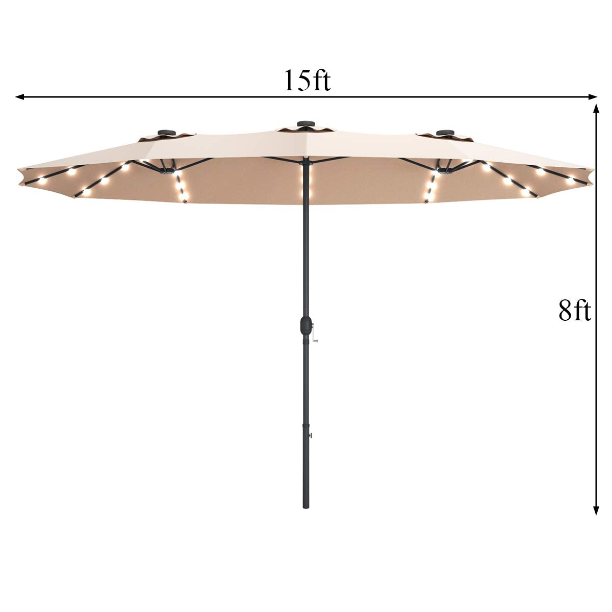 Tangkula center pole switch for LEDs providing convenient night control