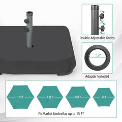 Tangkula steel cross base detail with powder-coat for rust protection
