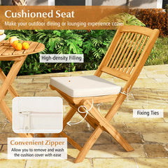 Tangkula cushion detail with zipper showing removable, washable cover