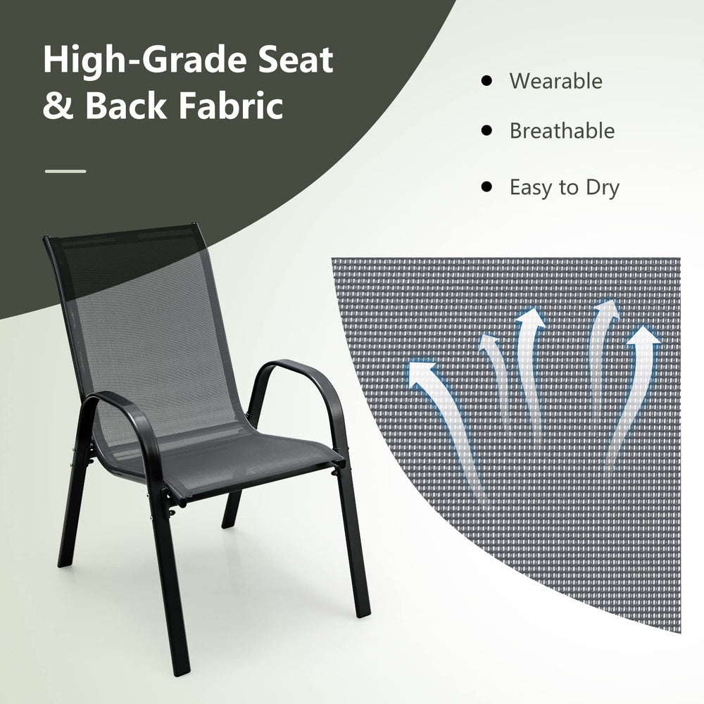 Tangkula chair next to measuring tape showing dimensions for fit