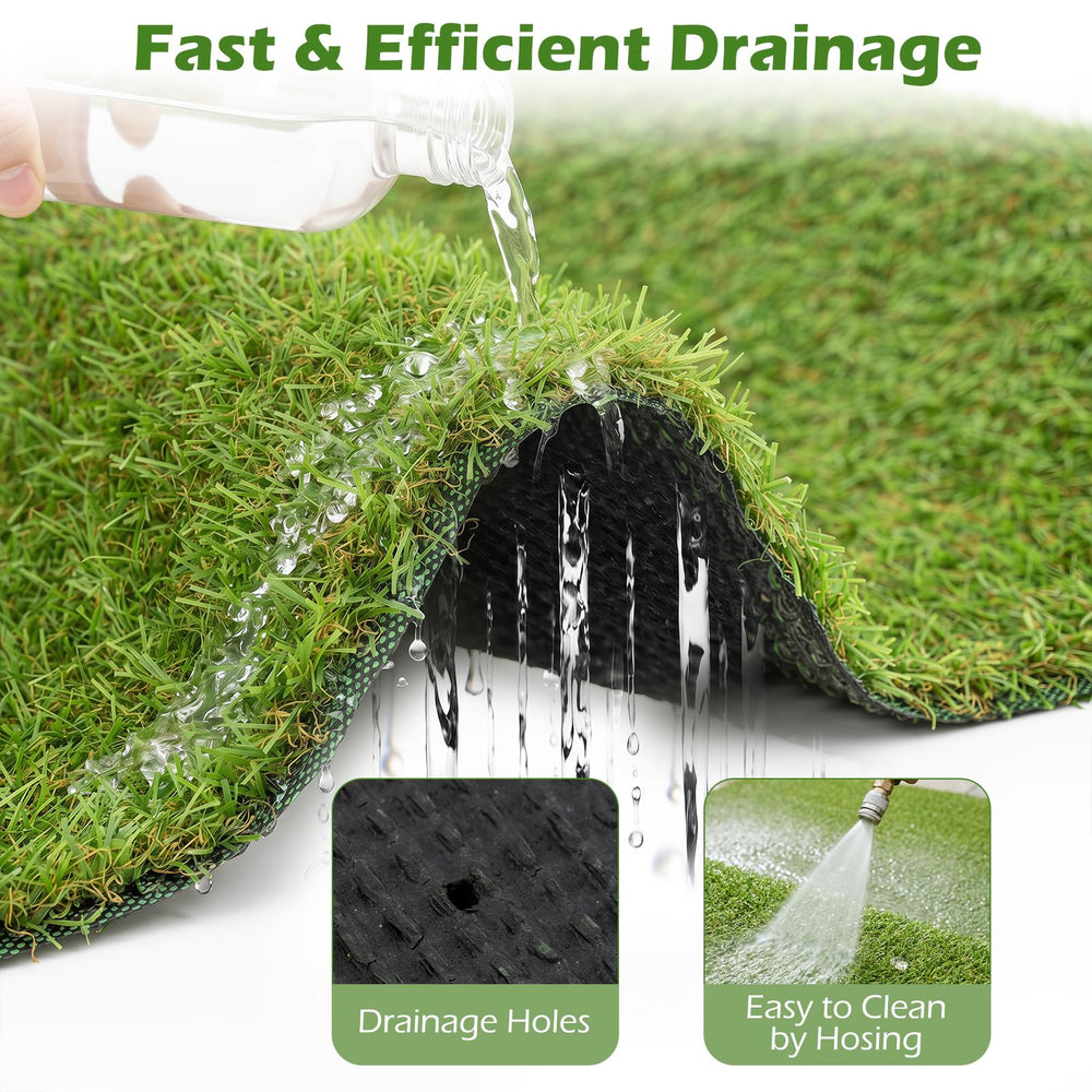 Tangkula drainage backing detail showing holes for fast runoff and odor control