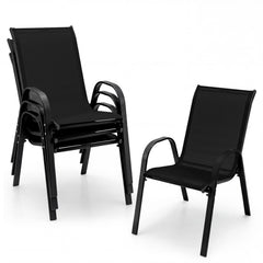 Tangkula front-facing chairs showing modern silhouette and comfortable seating