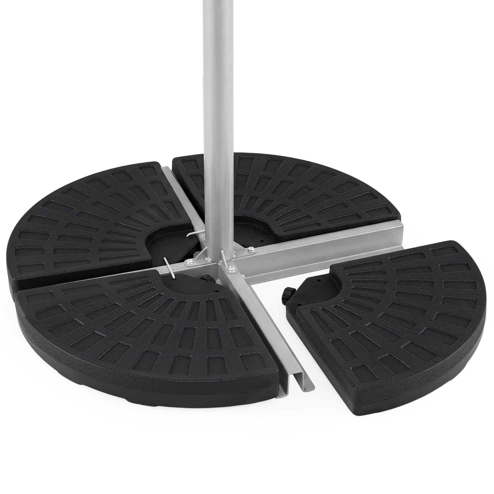 Tangkula front view assembled base showing stable umbrella support