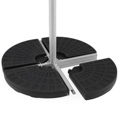 Tangkula front view assembled base showing stable umbrella support