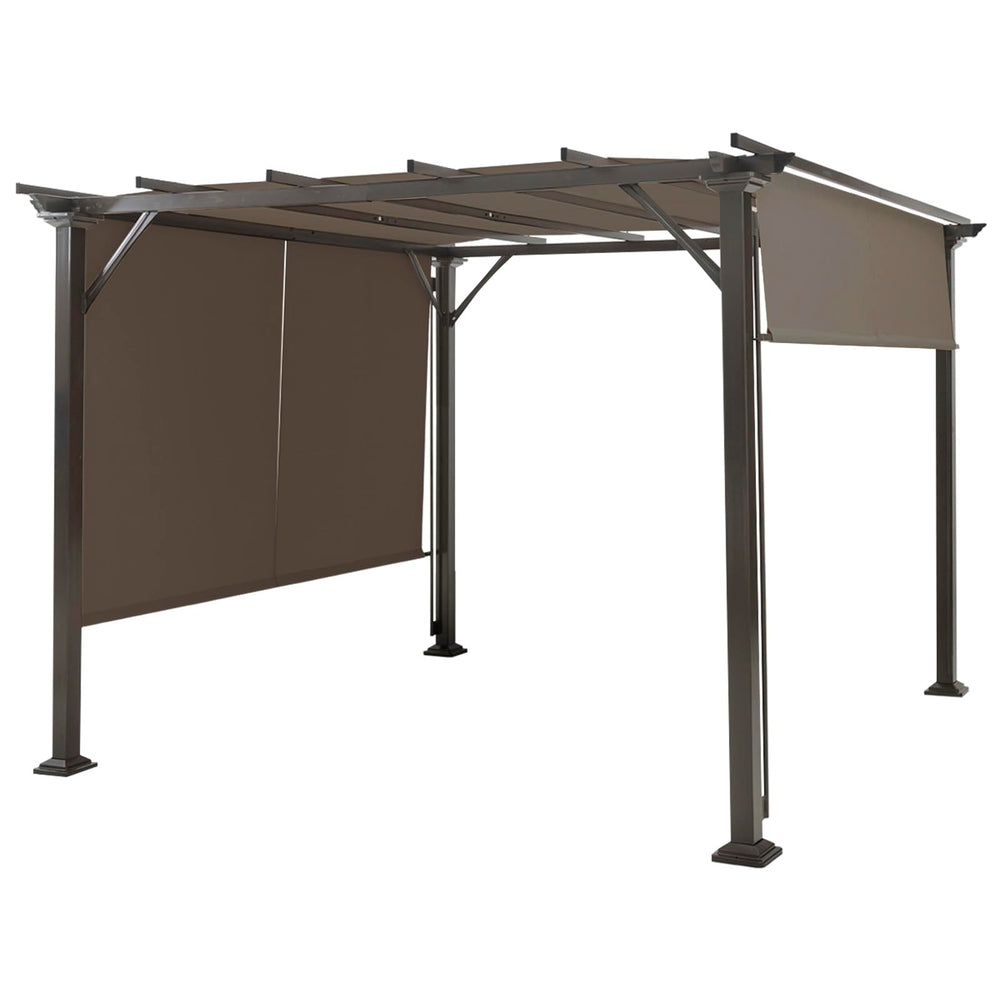 Tangkula front view of tan canopy cover showing full replacement panel and clean finish