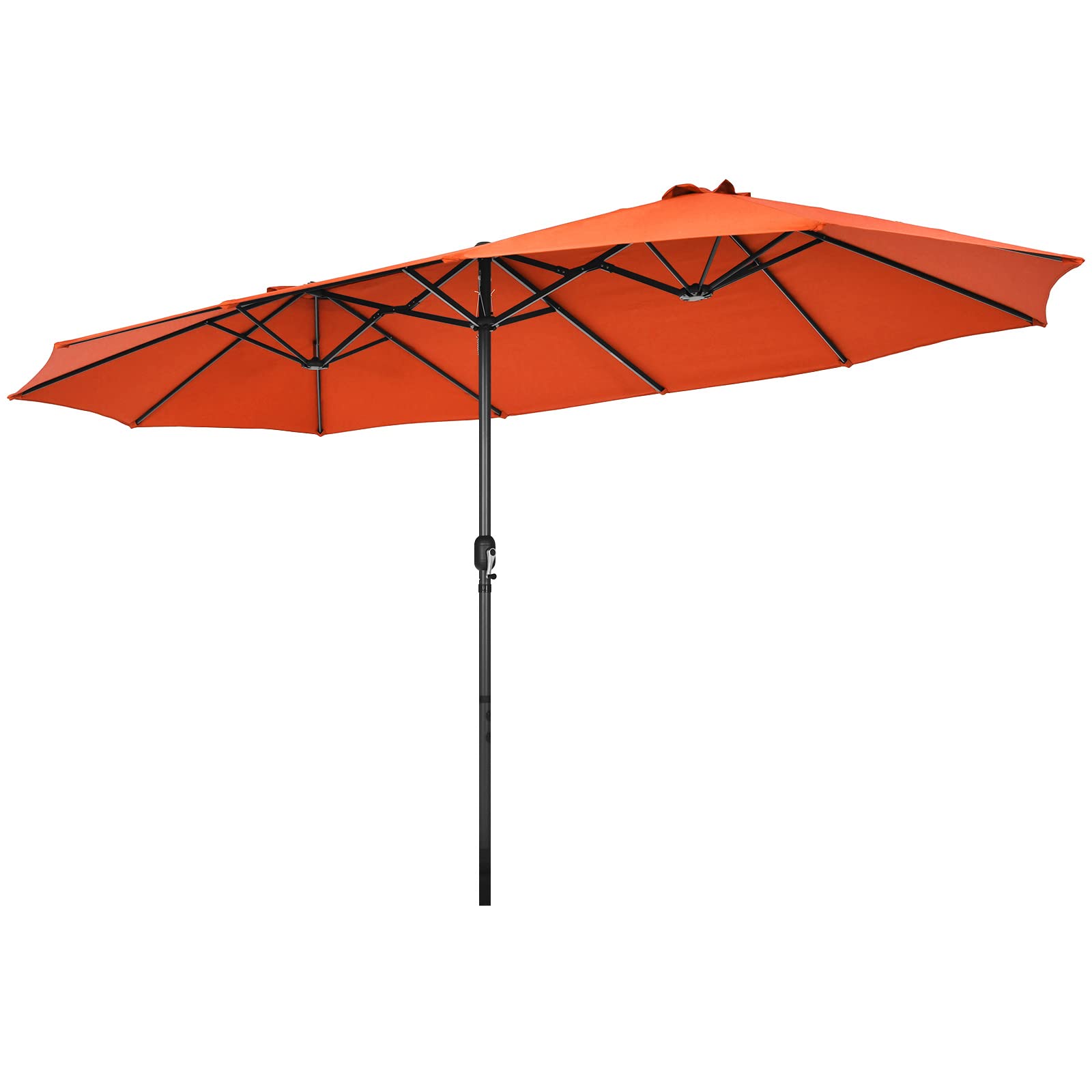 Tangkula front view orange canopy providing wide shade benefits