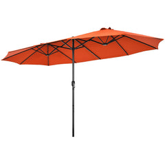 Tangkula front view orange canopy providing wide shade benefits