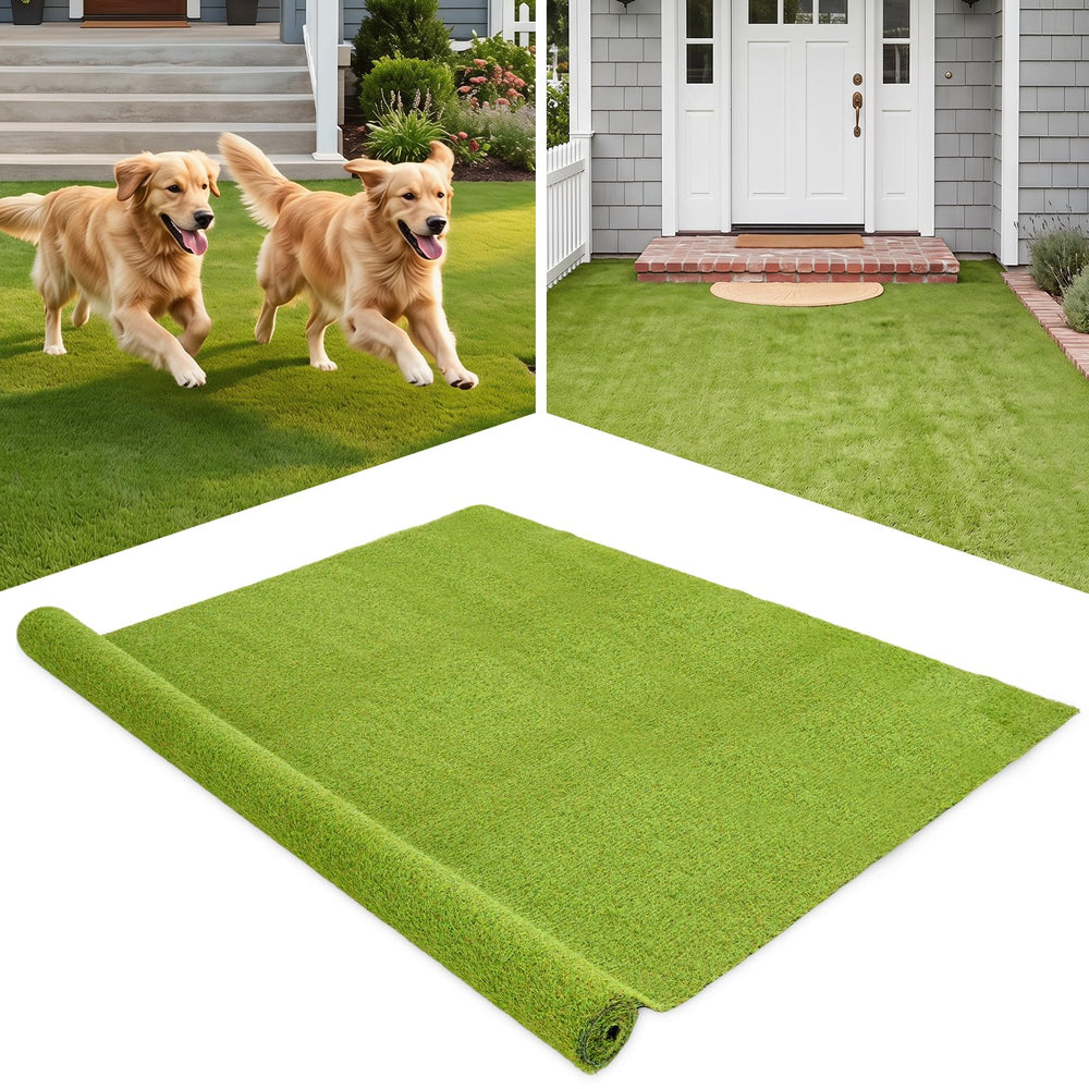 Tangkula front view roll showing full 15x7 turf and ready-to-install benefit