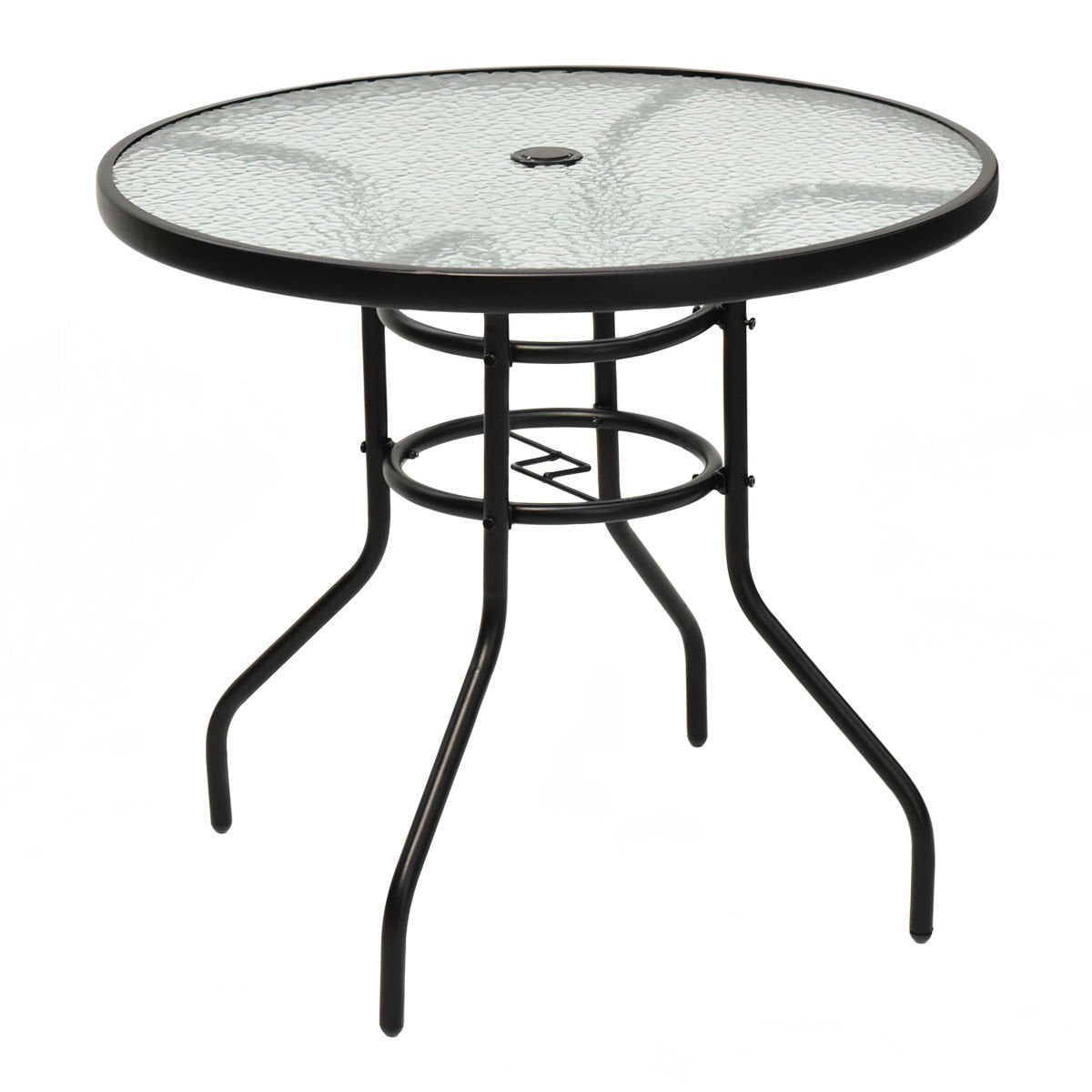 Tangkula front view of round table showing elegant patio design and versatility