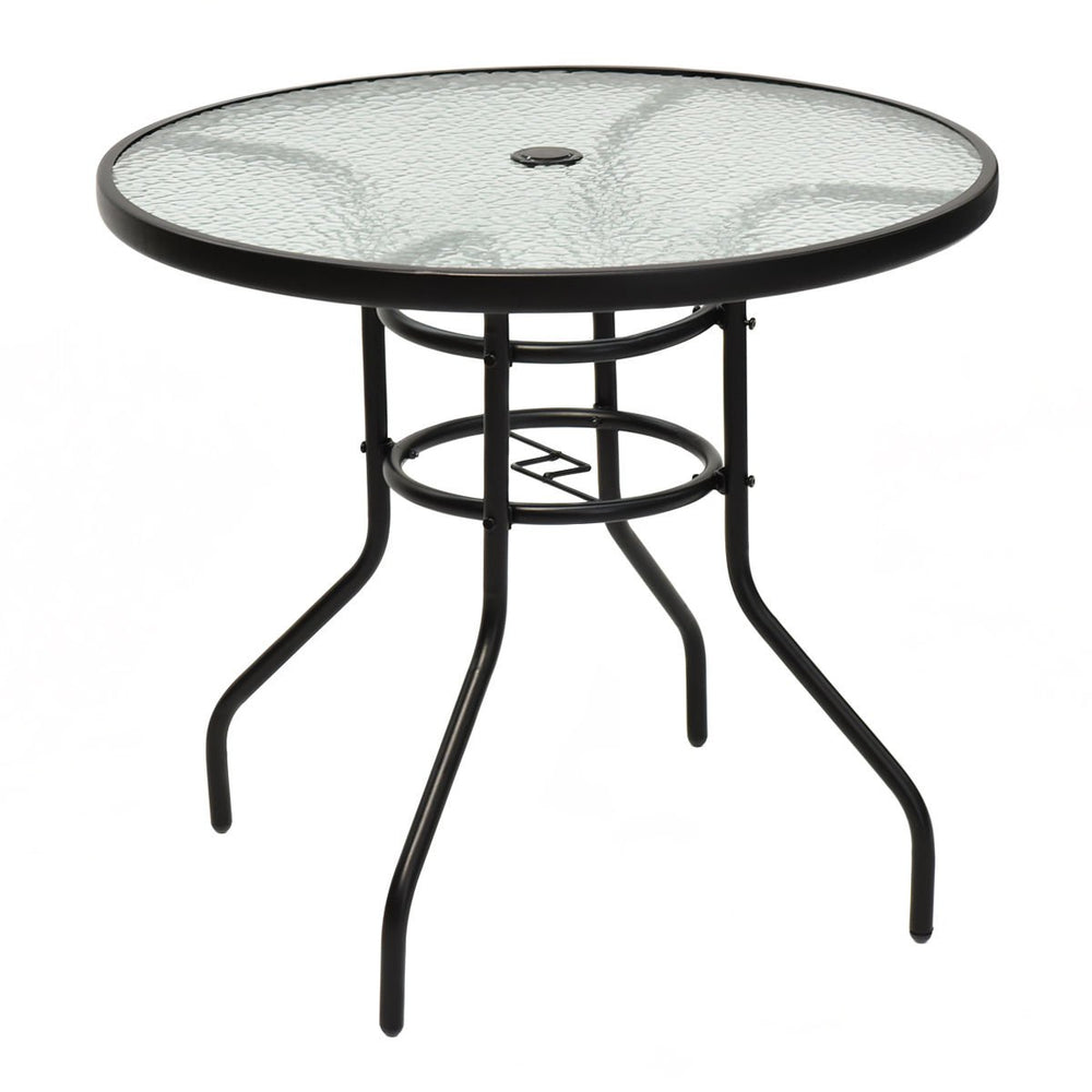 Tangkula front view of round table showing elegant patio design and versatility