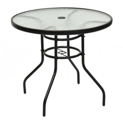Tangkula front view of round table showing elegant patio design and versatility