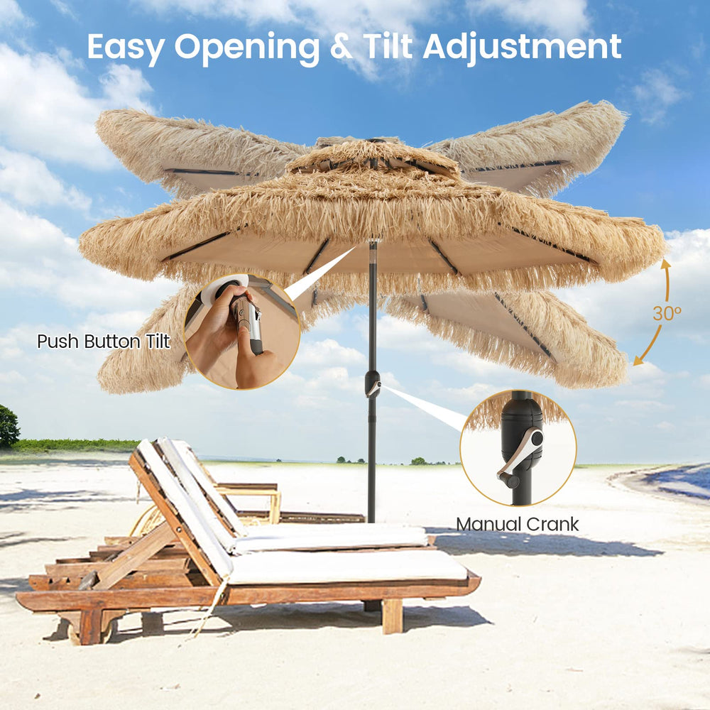 Tangkula umbrella on patio creating inviting shaded seating area