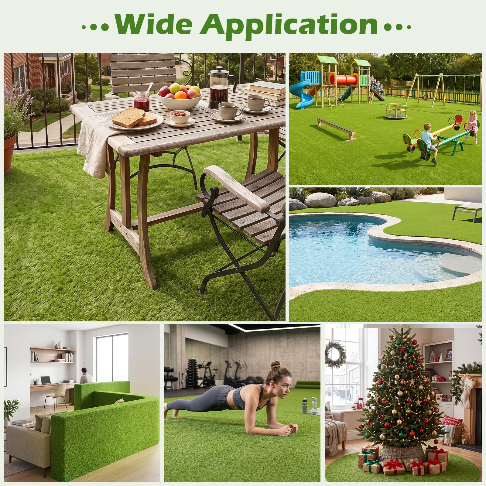 Tangkula lifestyle backyard setting showing durable, low-maintenance green lawn