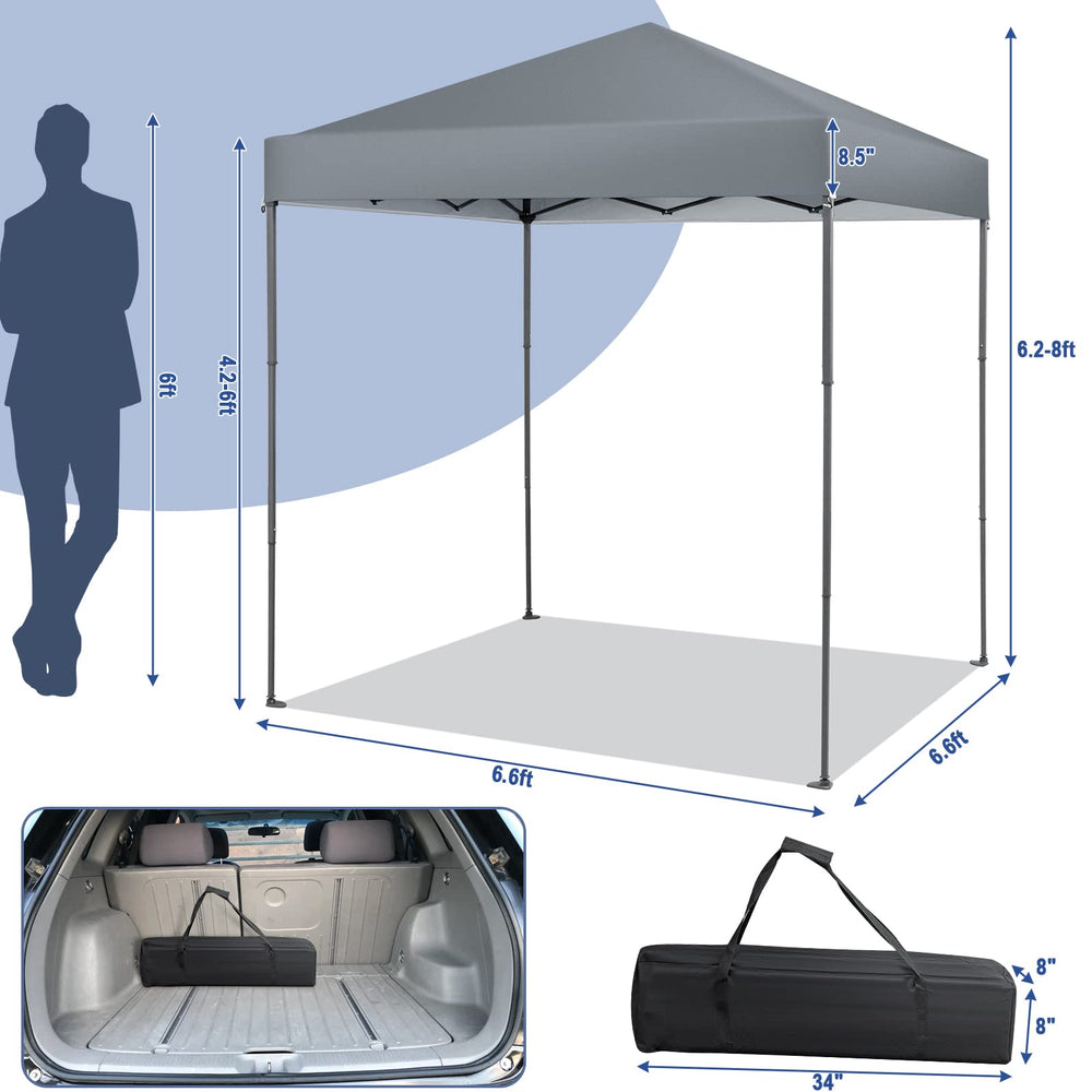 Tangkula canopy in park setting showing instant shade for outdoor activities