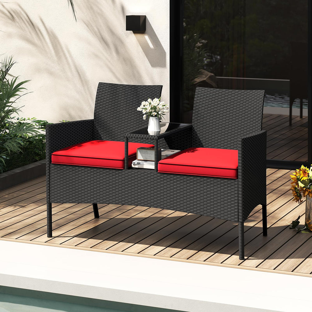 Tangkula tempered glass tabletop detail fixed by suction cups, secure surface