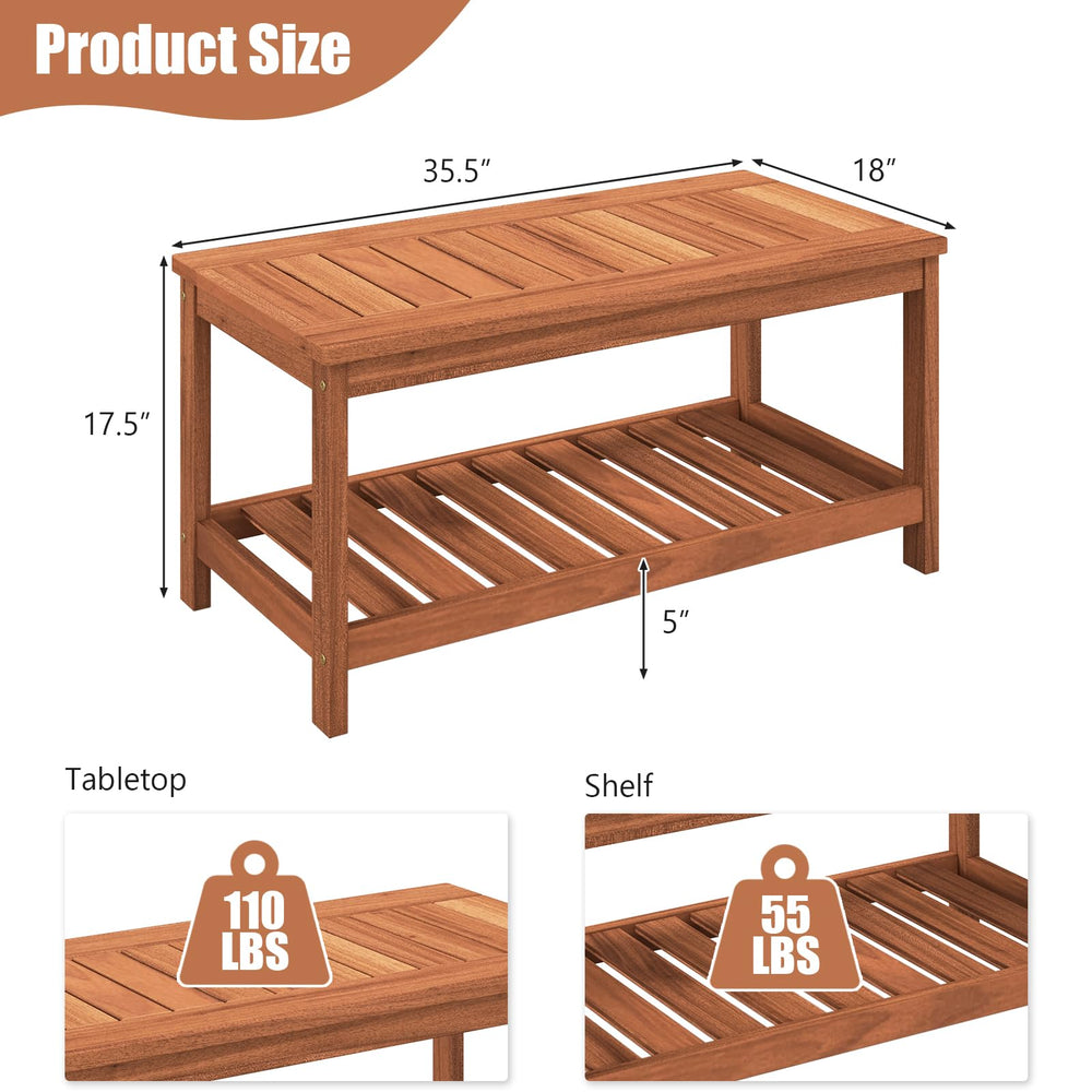 Tangkula outdoor deck scene with table used for drinks and conversation